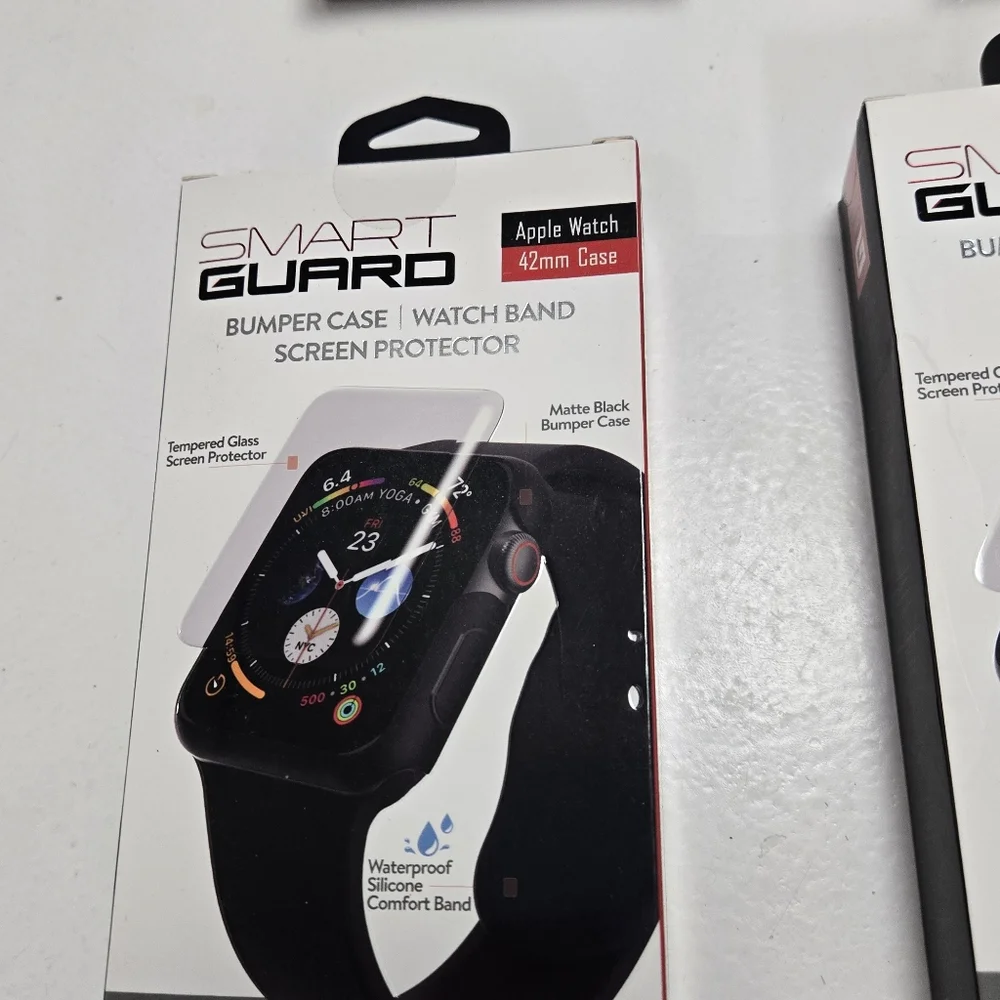 Tzumi SmartGuard 42mm Apple Watch Bumper Case, 4 Watch Band Screen Protecter